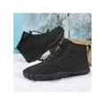 thumbnail image 6 of Frontwalk Women Men Snow Boots Plush Lined Warm Shoes Non Slip Winter Boot Climbing Casual Ankle Booties Unisex Outdoor Hiking Shoe Black 10, 6 of 9