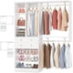 thumbnail image 1 of Sistema de armario Besiost de 152 cm con cajones y estanterías colgantes, color blanco, 1 of 9