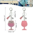thumbnail image 2 of Uxcell Rhinestone Keychain Bling Keychain Accessories Cute Crystal Key Chain Pink, 2 of 7