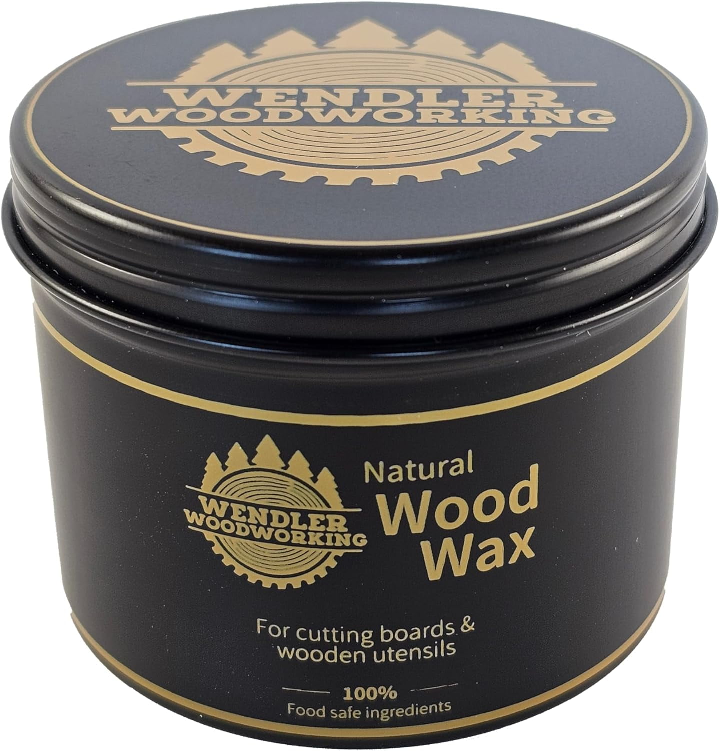 RGHJAR-Natural Wood Wax (4 oz) for Cutting Boards, Wooden Utensils, Butcher Blocks, Wooden Surfaces - Made with Natural Beeswax and Mineral Oil, Handcrafted in USA, Food Safe, Conditioner, Wood Butte