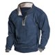 thumbnail image 1 of pstuiky camisas de manga larga para hombre, Camiseta informal de manga larga con cuello alto y media cremallera para hombre. Camiseta/camiseta de manga larga con cuello redondo. salir tops xxxxl, 1 of 5