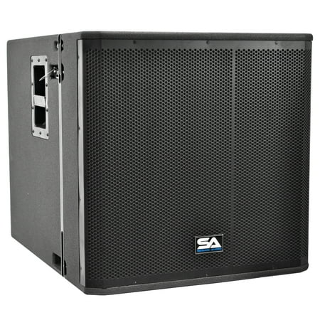 Seismic Audio  Powered 18 Inch Line Array Subwoofer - 600 Watts 2-Way Active Sub -