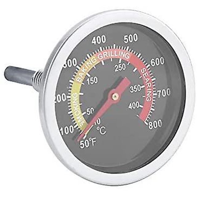 Calibrador de temperatura para barbacoa de acero inoxidable de 50 ~ 800 Bbq Feliz Sencillez