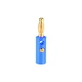 thumbnail image 2 of Uxcell 4mm Banana Speaker Cable Screw Plugs Connectors Blue Jack Connector 5 pack, 2 of 5