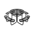 thumbnail image 1 of VEVOR Table de Pique-Nique en Acier Résistant aux Intempéries Ensemble de Mobilier de Salle à Manger de Patio Extérieur Rond, 1 of 9