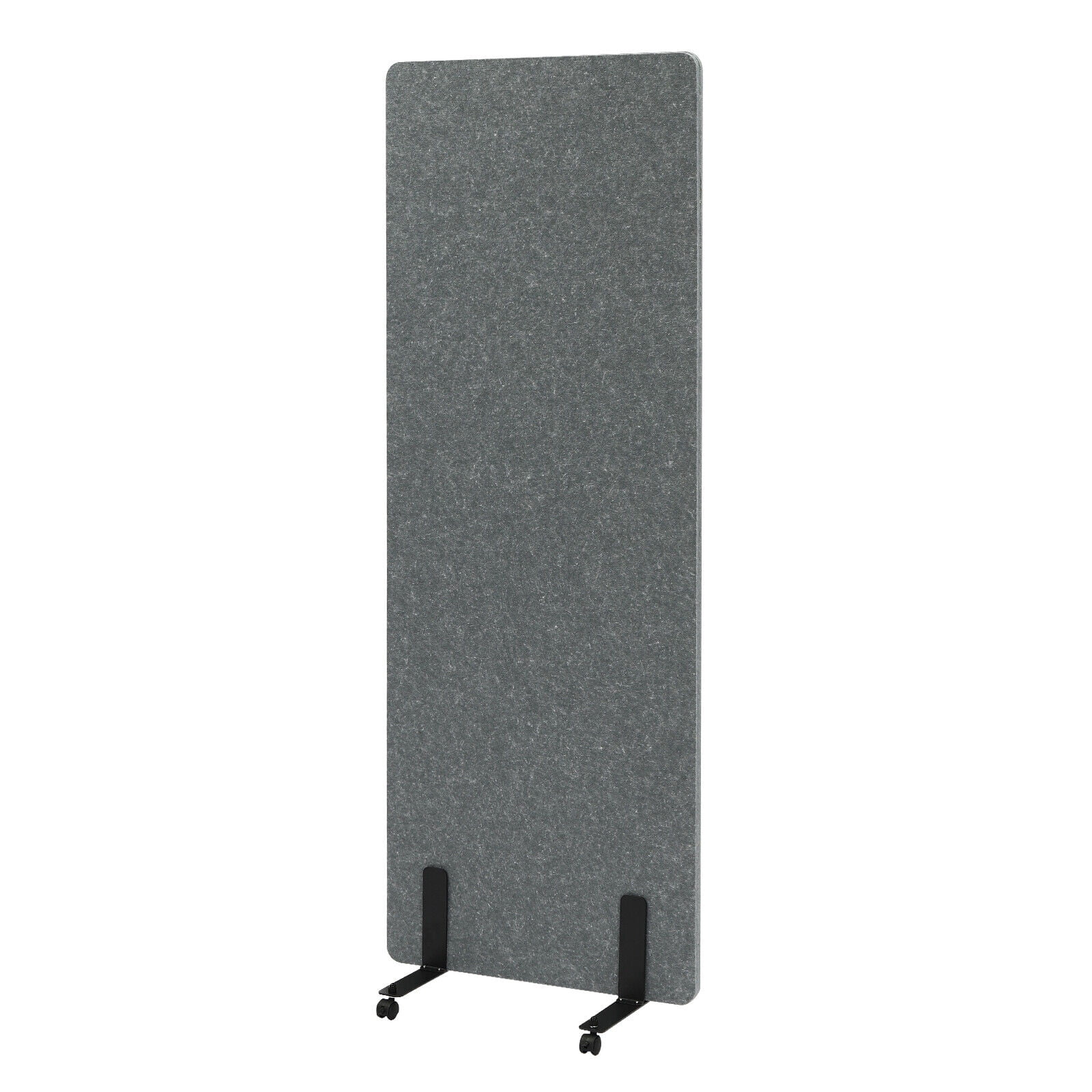 1 Panel Room Divider Folding Privacy Screen Home Office Separator 24*66 Inch Light Gray
