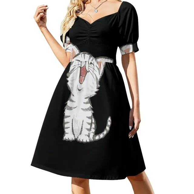 Vestido de baile de manga corta para perros American Shorthair Happy Vestidos de mujer