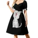 thumbnail image 2 of Vestido de manga corta EH Vestidos de noche Ropa de mujer Vestido estilo coreano, 2 of 7