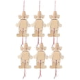 thumbnail image 4 of Wooden Marionette Puppet Clown Toy 6Pcs for Pretend Play and Parties, 4 of 5