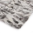 thumbnail image 3 of Noble House Akers Glam Fur Throw Blanket in Gray and White, 3 of 6