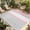 Gray Pink, variant on Yellow Grey Outdoor Rug for Patio/Deck/Porch, Non-Slip Large Area Rug 6 x 9 Ft, Chic Garden Floral Stripe Embroidery Design Indoor Outdoor Rugs Washable Area Rugs, Camping Rug Carpet Runner
