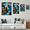 thumbnail image 4 of Designart Colorful Lakehouse By The Lake III Canvas Wall Art, 4 of 5