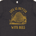 thumbnail image 4 of Inktastic Life's Better With Bees Youth T-Shirt, 4 of 5