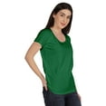 thumbnail image 2 of Inkmeso T-Shirt Basique Col Rond Manches Courtes en Coton Uni pour Femmes, 2 of 8