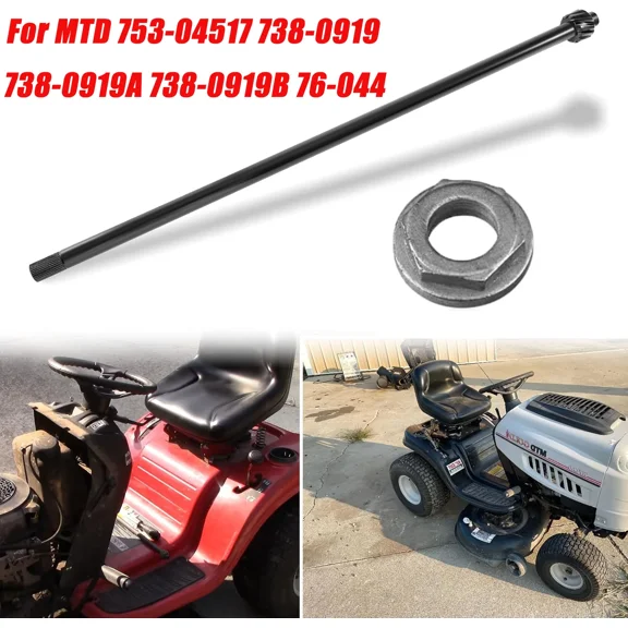 76-044 Steering Shaft and Bushing For MTD 753-04517 738-0919 738-0919A 738-0919B