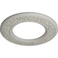 thumbnail image 3 of Ekena Millwork 13 3/8"OD x 7 1/2"ID x 3/4"P Blackthorn Ceiling Medallion (Fits Canopies up to 7 1/2"), Hand-Painted Pot of Cream, 3 of 6