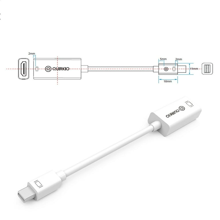  Master Cables Thunderbolt Mini DisplayPort DP to HDMI Adapter  Audio Video HDTV Cable Converter for Apple MacBook Pro, MacBook Air, iMac,  Mac Mini, Microsoft Surface Pro etc Branded : Electronics