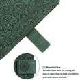 thumbnail image 5 of Samsung A32 Case 4G, Slim Mandala Pattern Embossed Wallet Card Slot PU Leather Magnetic Closure Kickstand Folio Stand with Strap Case For Samsung Galaxy A32 4G,Green, 5 of 11