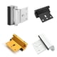 thumbnail image 3 of Inteprter Cerradura de refuerzo para puerta de aleación de aluminio, robusta y confiable para la seguridad del dormitorio. Cerradura de refuerzo Cerraduras de hardware negro, 3 of 6
