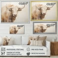 thumbnail image 4 of Designart "Minimalistic Beige Yak Art I" Yaks Wall Art Living Room, 4 of 7