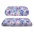 thumbnail image 2 of Pzuqiu Golf Car Seat Cover Set, Compatible with Outdoors, Golf Cart Backrest and Bench Seat Covers Suitable for Club Car All Weather, Pinkish-Purple Floral Pattern, 2 of 10