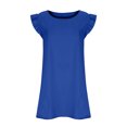thumbnail image 4 of Ayolanni Knee-Length Dresses for Women 2025 Blue Solid Sleeveless Dresses Dresses for Ladies Size Large M, 4 of 9