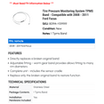 thumbnail image 2 of Tire Pressure Monitoring System TPMS Band - Compatible with 2008 - 2011 Ford Focus 2009 2010, 2 of 2