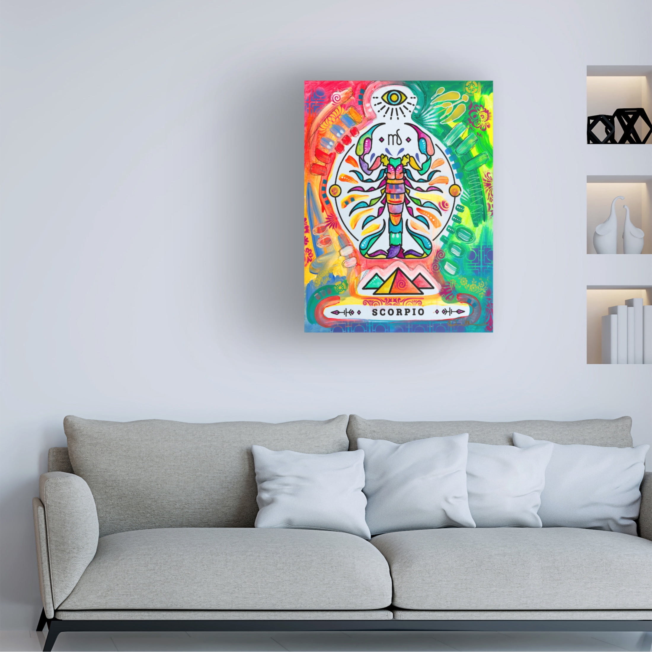 Canvas Wall Art - Dean Russo 'Scorpio' Wall Art for Living Room, Bedroom, or Office Décor by Trademark Fine Art - 18 x 24 Inches