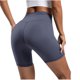 thumbnail image 5 of Jacenvly New Womens Shorts Clearance Summer Fashion Solid Mid Waisted Yoga Shorts Breathable Expandable Waist Women Yoga Shorts, 5 of 6