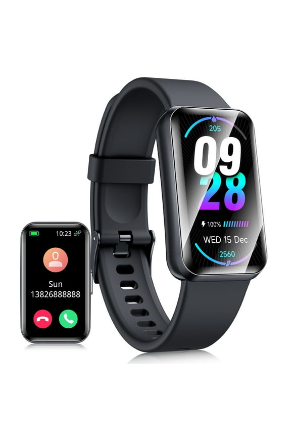 STA Smart Watch for Android and iPhone,1.52" Smartwatch for Men Women,Fitness Activity Tracker Black