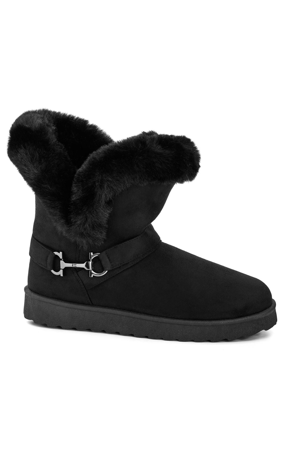 Cloudwalkers Women's Extra Wide Fit Pippa Hug Faux Suede Boots