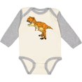 thumbnail image 3 of Inktastic Roaring T-Rex Boys or Girls Long Sleeve Baby Bodysuit, 3 of 5