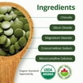 thumbnail image 3 of AimGrow Chlorelle Biologique, Comprimés de Chlorelle avec Paroi Cellulaire Cassée, Biologique Canada, 250 Mg, 1000 Unités, 3 of 6