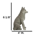 thumbnail image 2 of Cries Of The Night Sitting Alpha Grey Direwolf Wolf Home Decor Figurine 6"H, 2 of 9