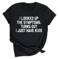 thumbnail image 1 of T-Shirts d'Été Amusants pour Femmes Lettres Imprimées Col Rond Manches Courtes Ample, 1 of 3