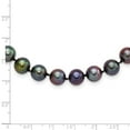 thumbnail image 4 of Primal Silver Sterling Silver Rhodium-plated 9-10mm Black Freshwater Cultured Pearl Necklace, 4 of 4