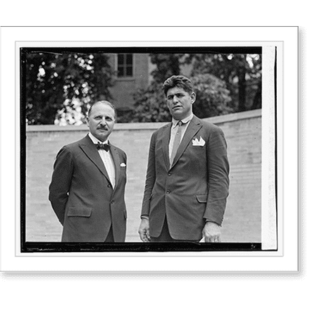 Historic Print, Luis Firpo & Honorio Pueyrredon, Argentine ambassador, 7/25/[24], 16" x 20"
