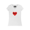 thumbnail image 3 of Charlotte Love Women's Jersey Short Sleeve V-Neck Tee, 3 of 10