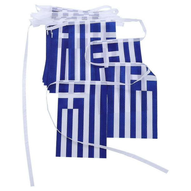 Greece Hanging Banner Sports Events National Banner Greece String Flag Pennant Banner Small Mini Greek Flags Bunting Banner National Country Decoratio