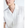 thumbnail image 4 of Free Assembly Men's Textured Cotton Camp Shirt with Short Sleeves, Sizes S-3XL, 4 of 6