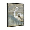 thumbnail image 3 of Stupell Industries Heron Bird Abstract Marshland Coast Painting Jet Black Floating Framed Canvas Print Wall Art, Design by Paul Brent, 3 of 6