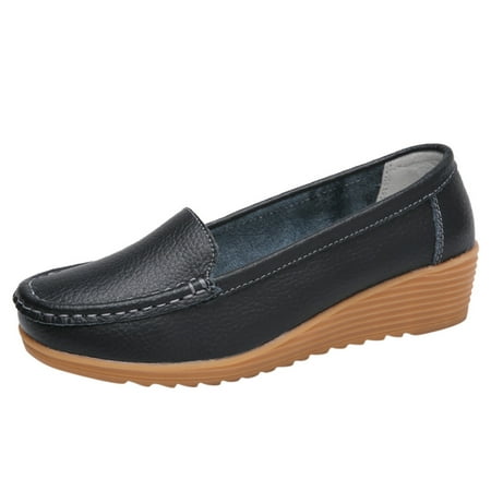 

womens beach shoes Women s Ladies Ankle Flat Loafers Slip On Flock Roman Casual Shoes Pu Black