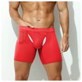 thumbnail image 4 of Cavosen Mesh Underwear for Men Elastic Waist Mid Length Trunks Soft Comfortable Everyday Underpants 1Pack, 4 of 5