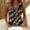 (Fashion 273)Brown, variant on Fashion Women's Printed Creative V-Neck Tank Top Summer Loose-Fitting Casual Sleeveless White Top for Women