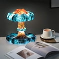 thumbnail image 3 of 3D Mushroom Cloud Nuclear Explosion Lamp, Atomic Bomb Model Atmosphere Lamp, USB Control LED Lamp Dimmable Night Light Art Table Lamp Decoration Creative Gifts for Kids (with Remote Control 7 Colors), 3 of 5
