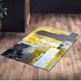 thumbnail image 4 of Salon Rug, Wedding Rug, Modern Rug, Kitchen Rug, Yellow And Gray Rugs, Contemporary Rugs, Minimal Rugs, Easy to Clean Rug, Living Room Rug, 5.9'x9.2' - 180x280 cm, 4 of 7
