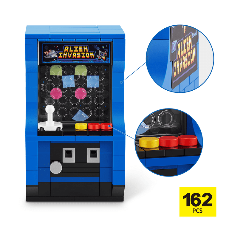 MAX Build More Retro Building Set: Arcade Machine, Blue, 221