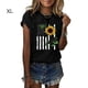 thumbnail image 1 of Qarigey Camisa de manga corta con cuello estampada para mujer Prendas para la parte del cuerpo Negro XL Qarigey AP002112-04, 1 of 2