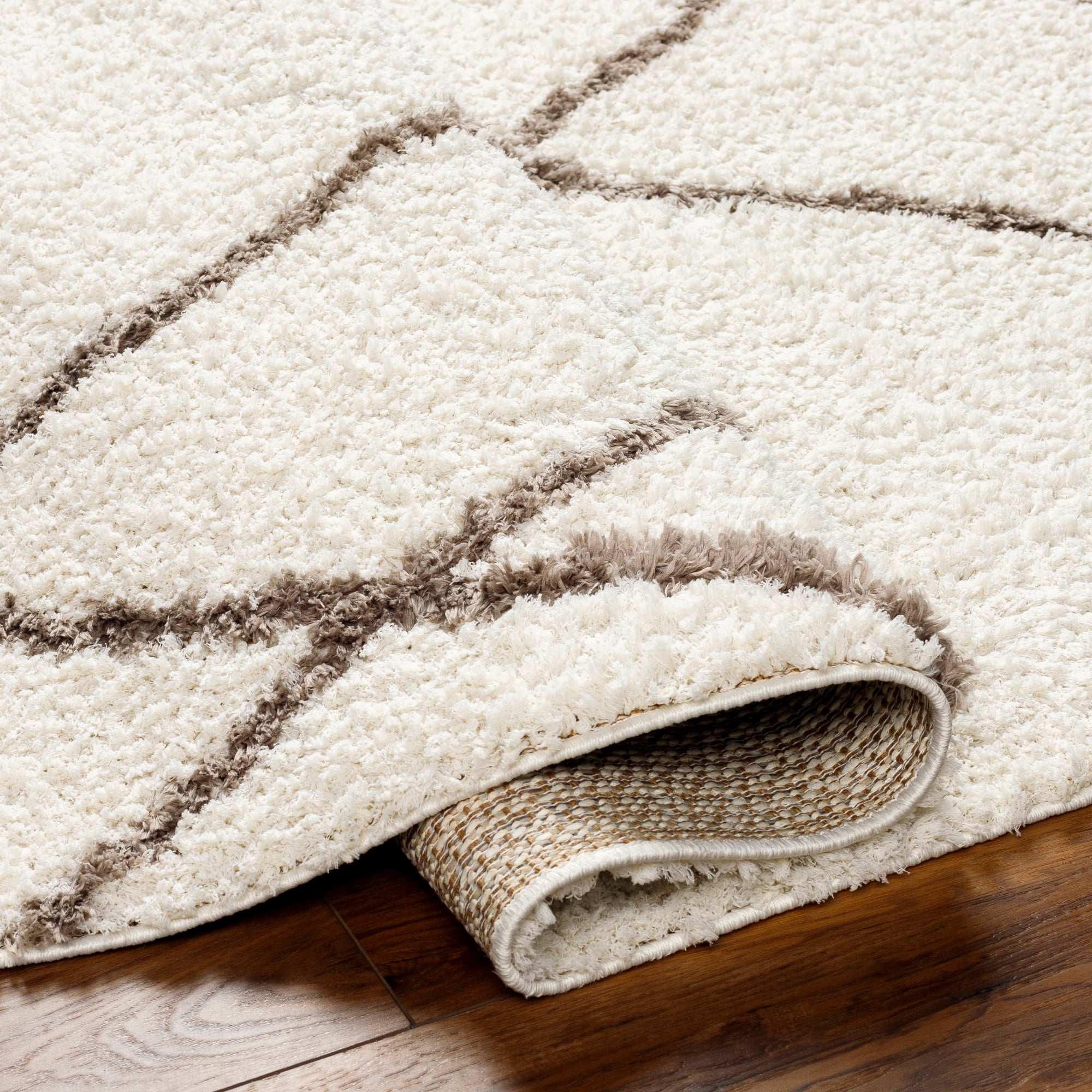 Artistic Wavers Maryland Shag Area Rug, 7'10" x 10', Cream