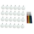 thumbnail image 2 of 24 adornos navideños irrompibles de bolas sin pintar, ideales para manualidades. Adornos de 3 cm para colgar en el de , perfectos para, 2 of 9